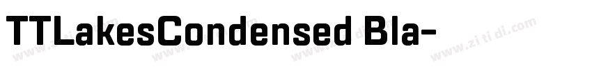 TTLakesCondensed Bla字体转换